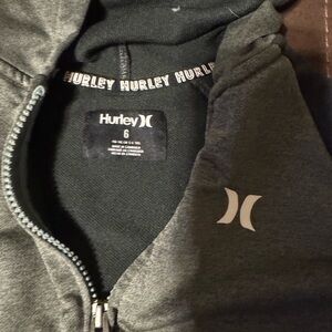 Hurley Charcoal Full-Zip Sweatshirt